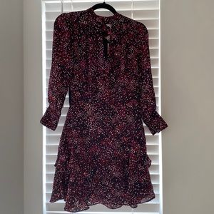 NWT Parker scatter keyhole zip back dress. Size XS.